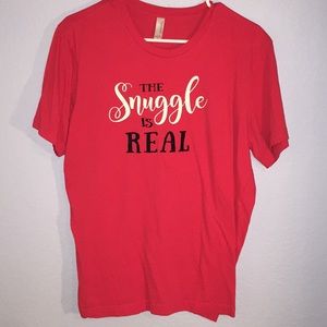 over size tee as pajama wear